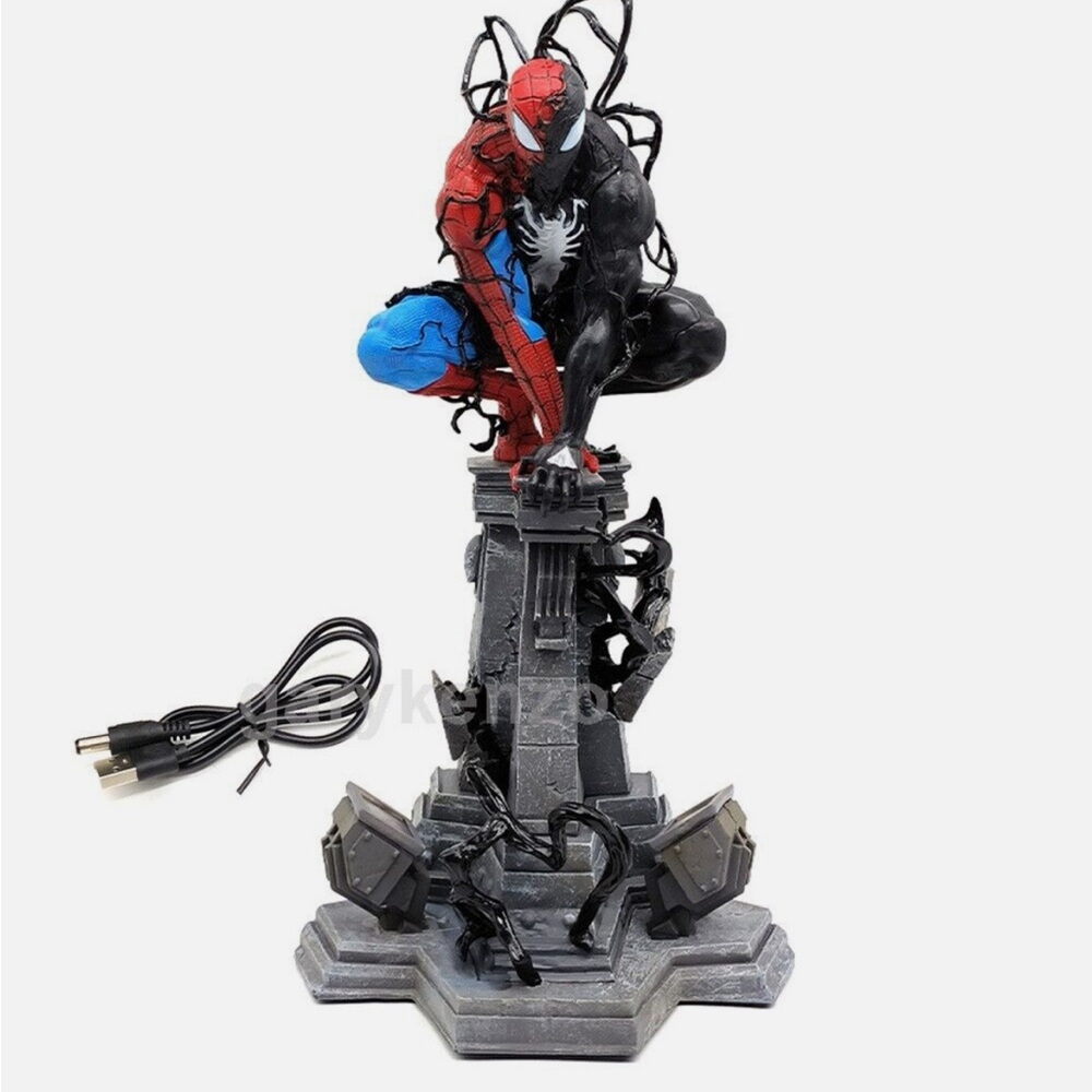 Dynamic Red and Blue Art Sculpture